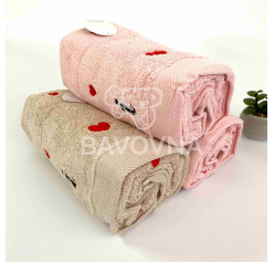 Рушники для обличчя та рук Червоне серце 100x50 см