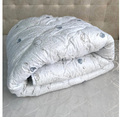 Ковдра Arda «Cotton» сіра з малюнком 150х210 см