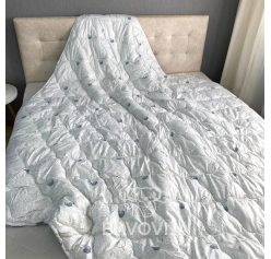 Ковдра Arda «Cotton» сіра з малюнком 150х210 см