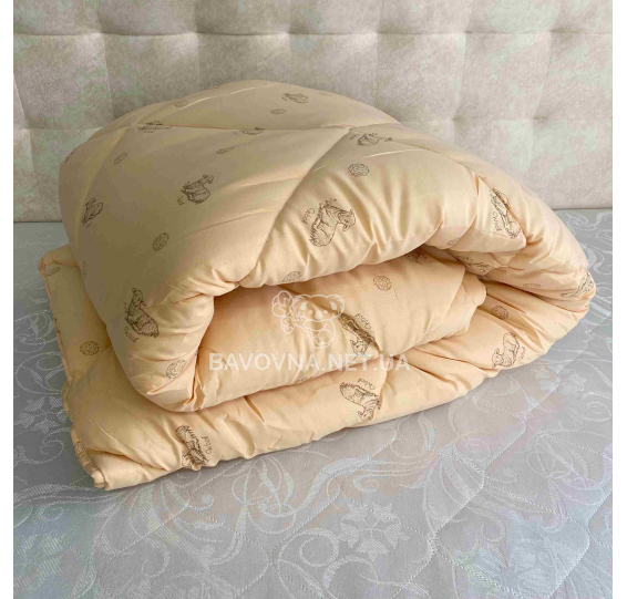 Ковдра ТЕП Dream collection «Wool» 150 х 210 см бежева