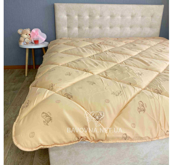 Ковдра ТЕП Dream collection «Wool» 150 х 210 см бежева