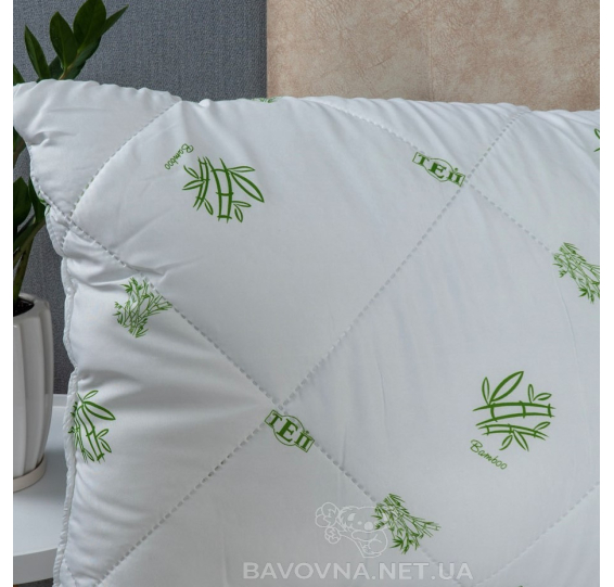 Подушка ТЕП Dream Collection «Bamboo» біла з малюнком 50х70 см