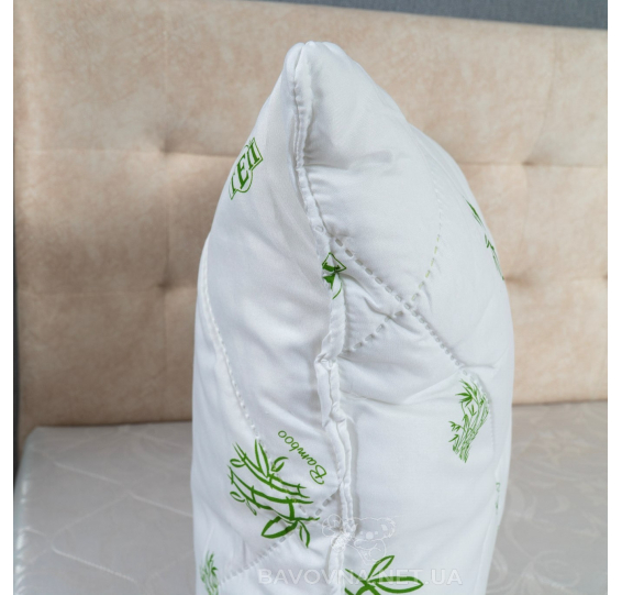 Подушка ТЕП Dream Collection «Bamboo» біла з малюнком 70х70 см